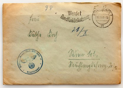 Feldpost von Hans 1942-10-17 1