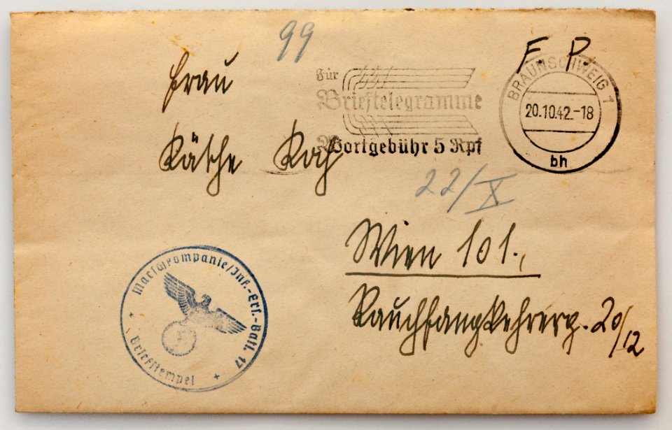 Feldpost von Hans 1942-10-20 1
