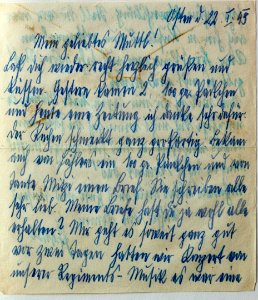 Feldpost von Hans 1943-01-22 2