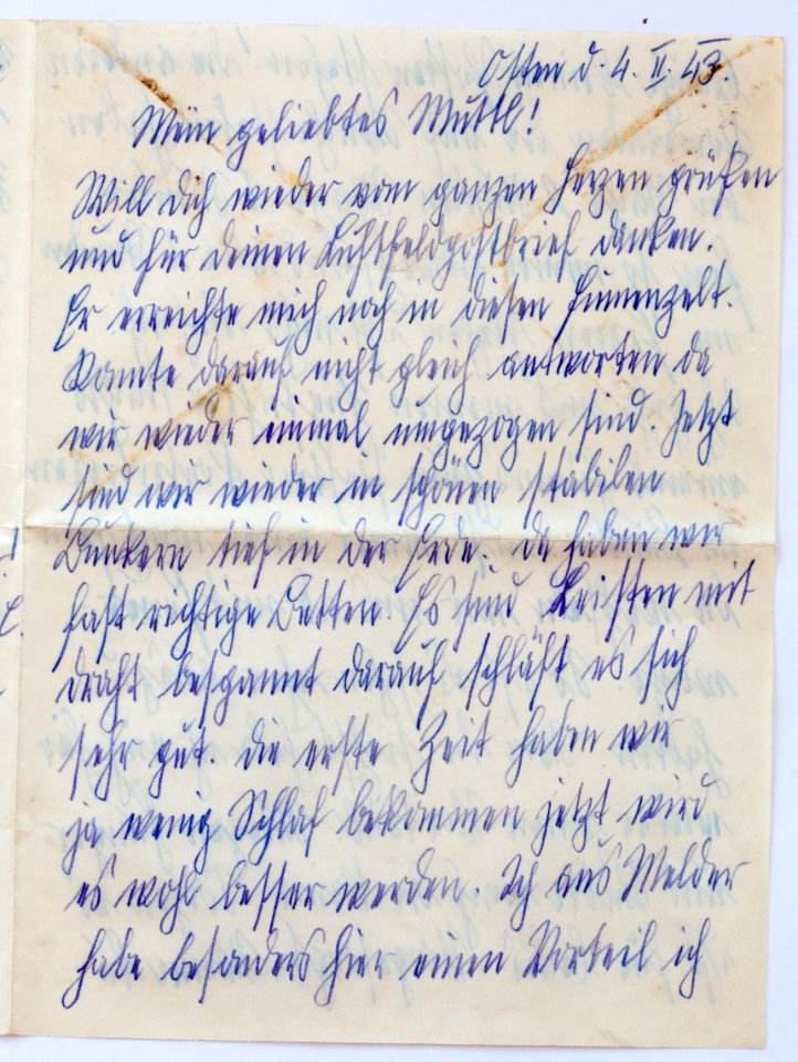 Feldpost von Hans 1943-02-04 2