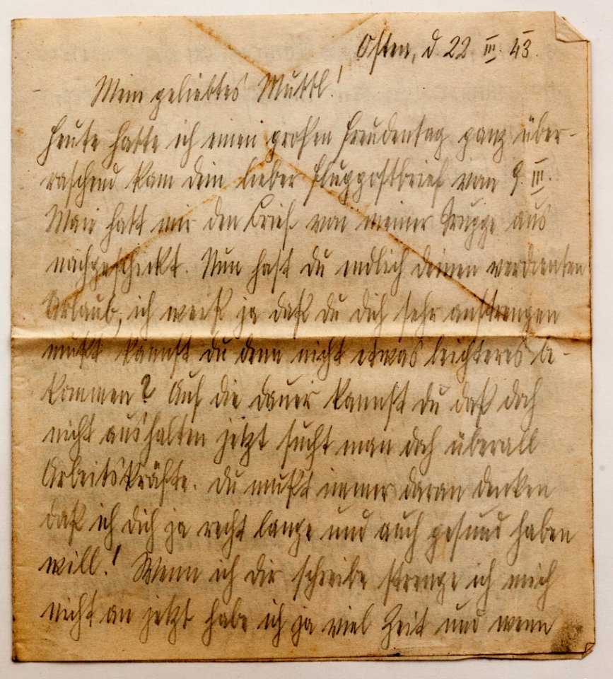Feldpost von Hans 1943-03-22 2