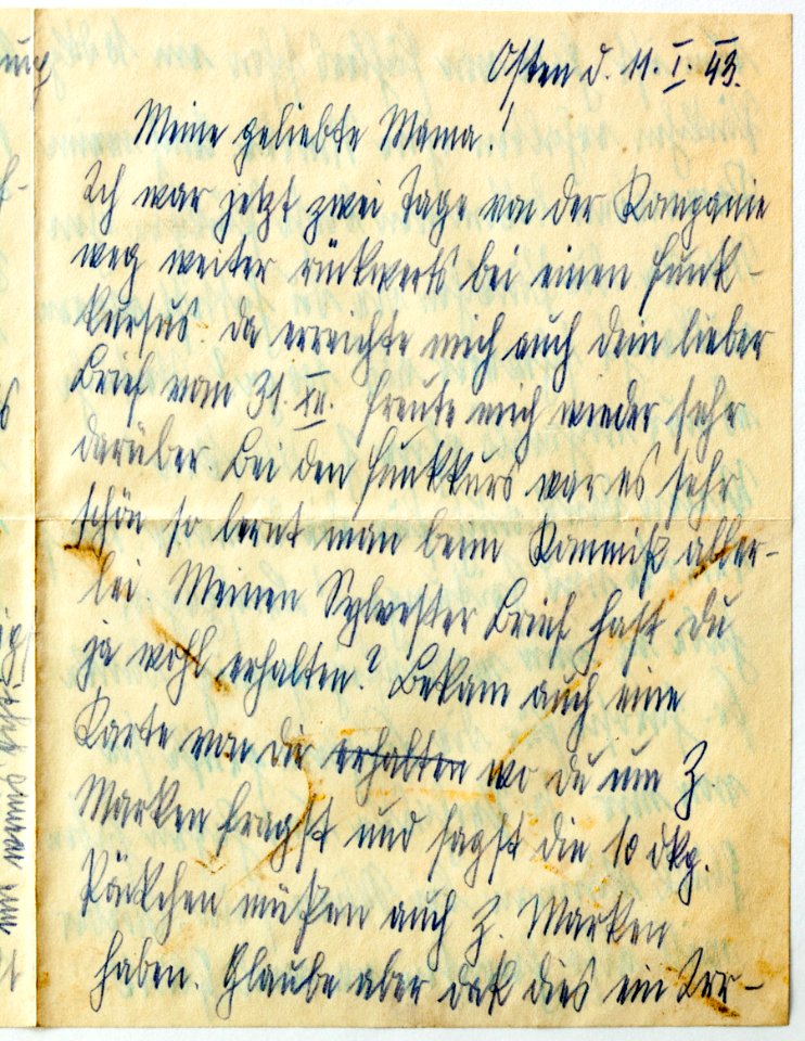 Feldpost von Hans 1943-01-11 2