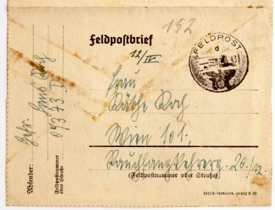Feldpost von Hans 1943-04-03 1