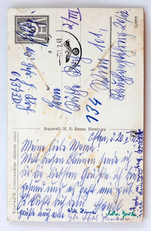 Feldpost von Hans 1943-02-20 2d
