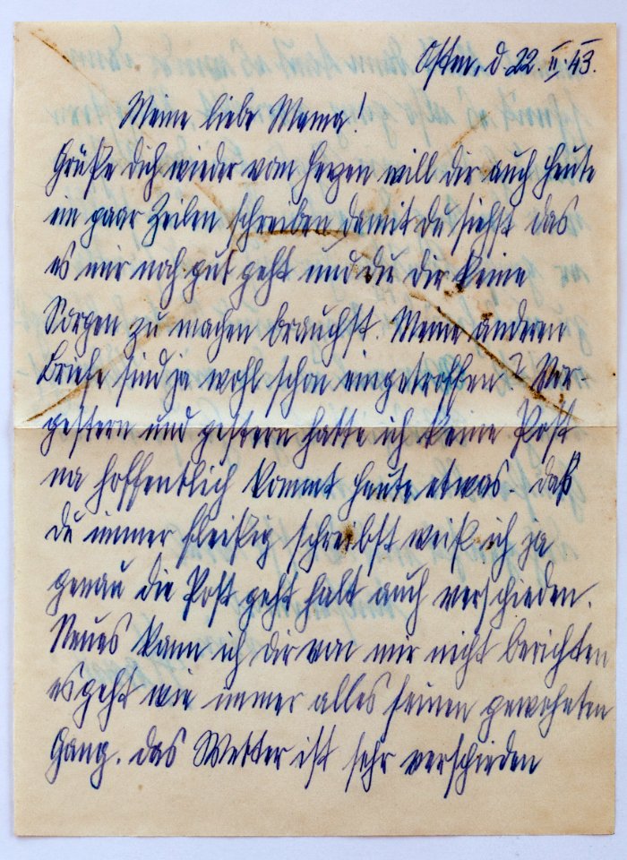 Feldpost von Hans 1943-02-22 2