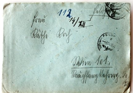 Feldpost von Hans 1942-12-01 1