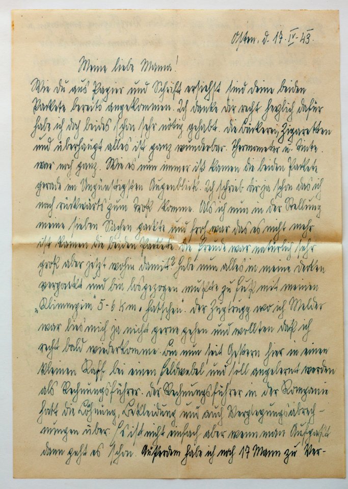 Feldpost von Hans 1943-04-17 2