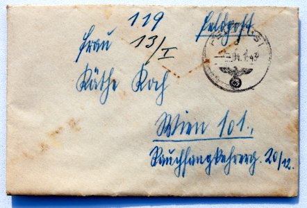 Feldpost von Hans 1943-01-01 1