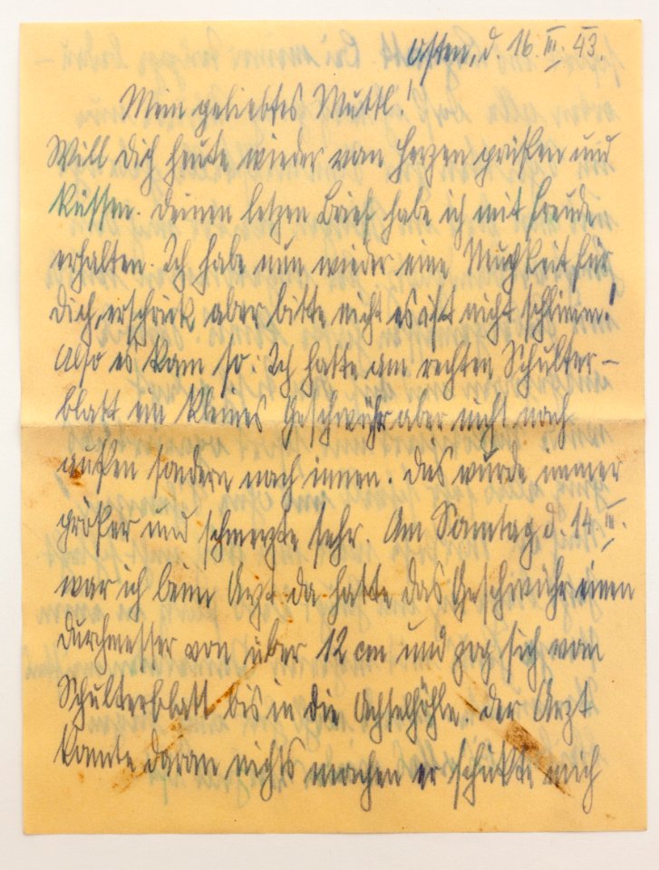 Feldpost von Hans 1943-03-16 2