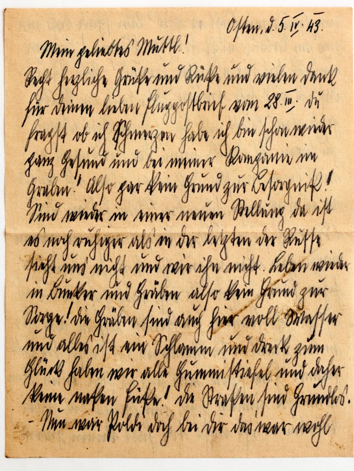 Feldpost von Hans 1943-04-05 3