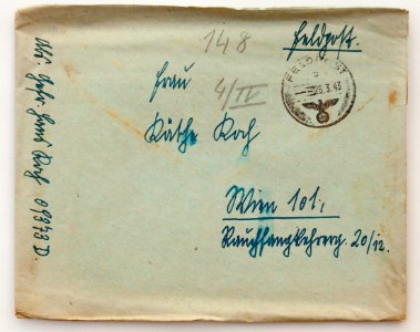 Feldpost von Hans 1943-03-22 1