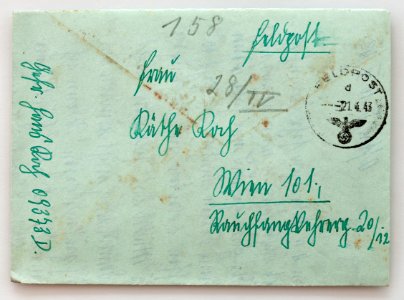 Feldpost von Hans 1943-04-16 1
