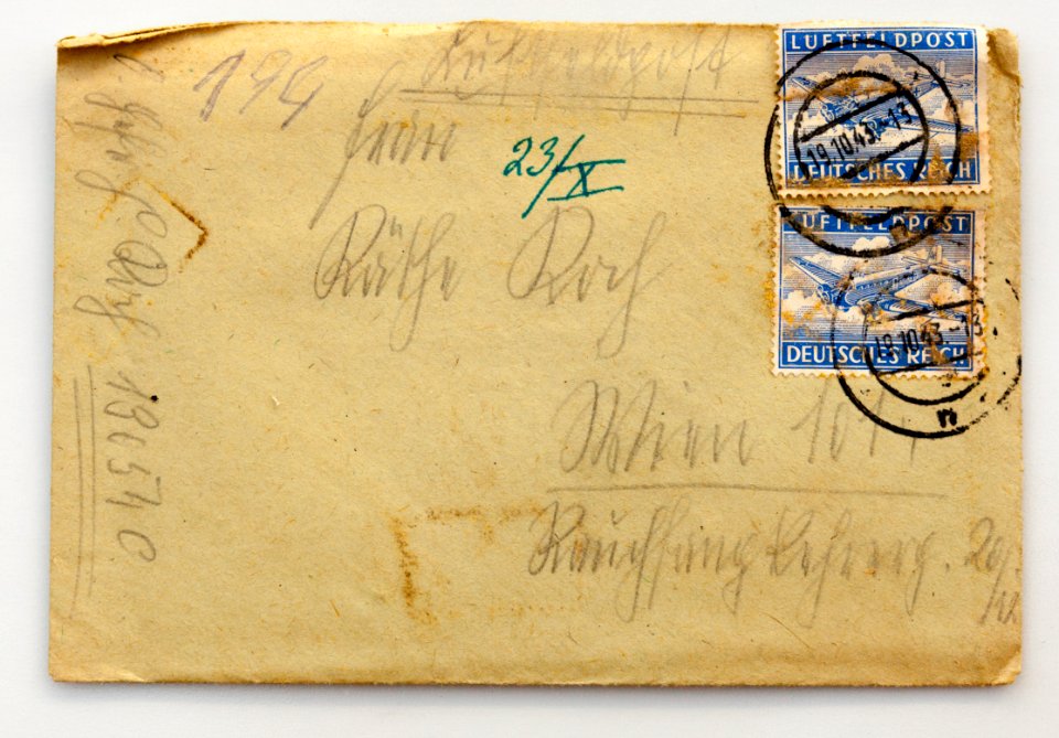 Feldpost von Hans 1943-10-12 1