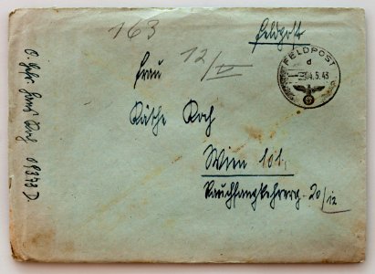Feldpost von Hans 1943-05-02 1