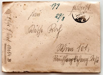 Feldpost von Hans 1943-08-19 1