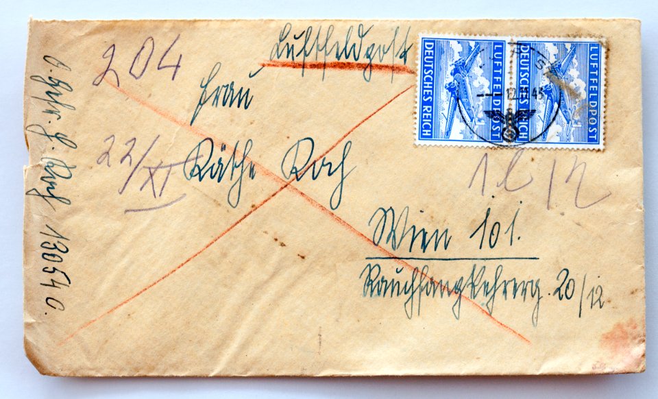 Feldpost von Hans 1943-11-09 1