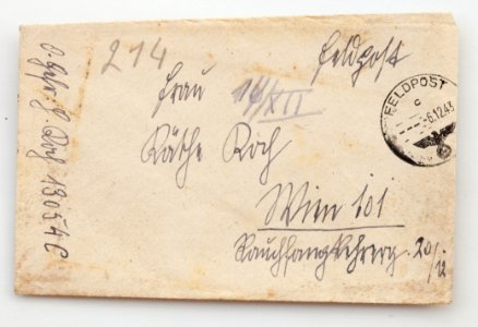 Feldpost von Hans 1943-11-29 1