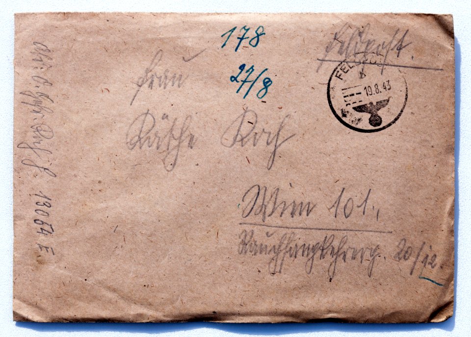 Feldpost von Hans 1943-08-18 1