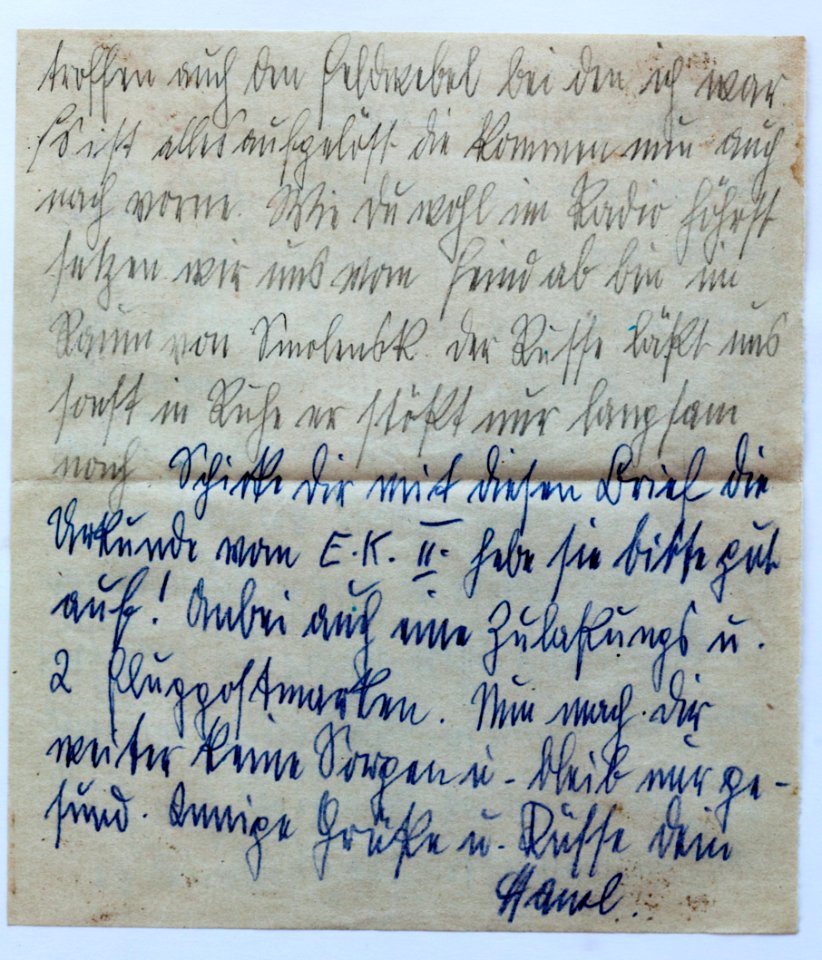 Feldpost von Hans 1943-09-23 2