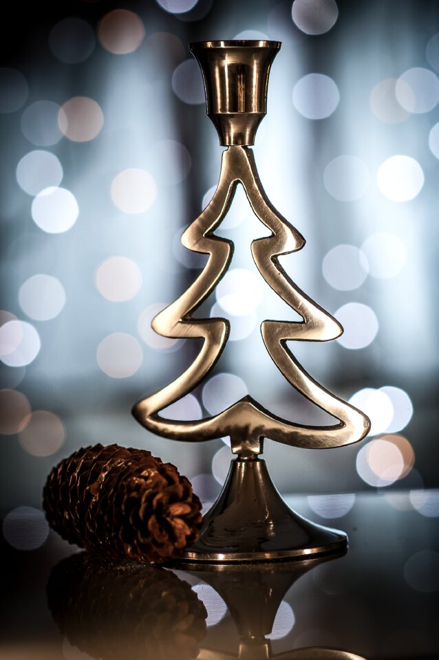 Bokeh christmas card advent