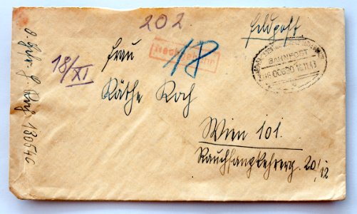 Feldpost von Hans 1943-11-09a 1
