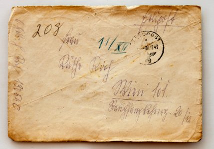 Feldpost von Hans 1943-11-22 1