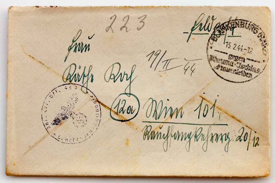 Feldpost von Hans 1944-02-14 1