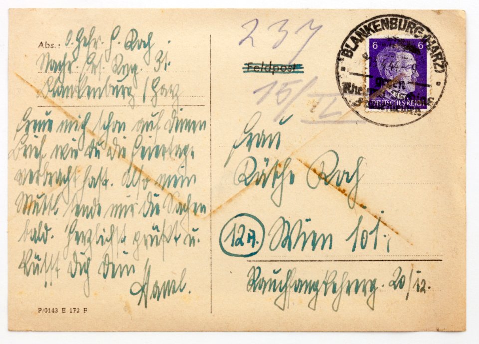 Feldpost von Hans 1944-04-12 1