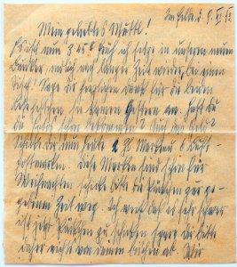 Feldpost von Hans 1943-11-09 2