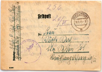 Feldpost von Hans 1944-06-15 1