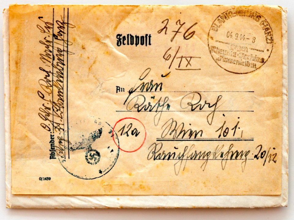 Feldpost von Hans 1944-09-03 1