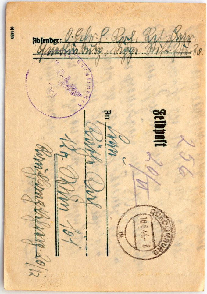 Feldpost von Hans 1944-06-15d 1
