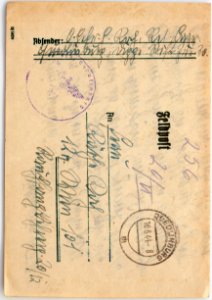 Feldpost von Hans 1944-06-15d 1
