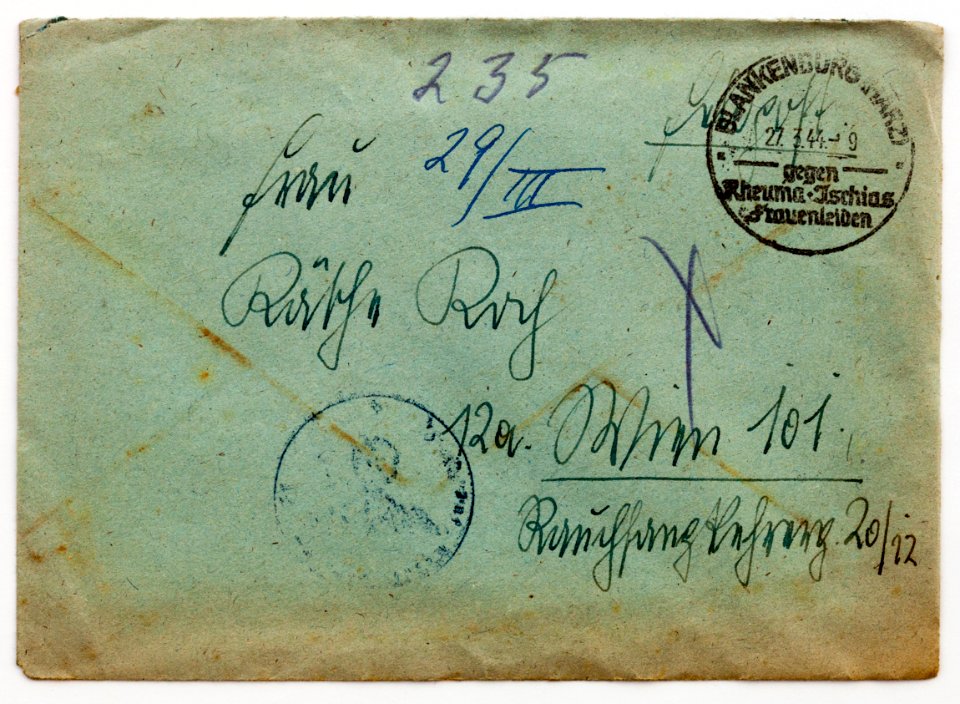 Feldpost von Hans 1944-03-25 1