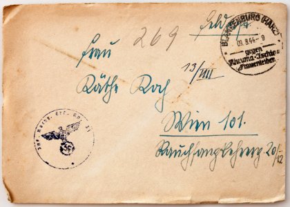 Feldpost von Hans 1944-08-08 1