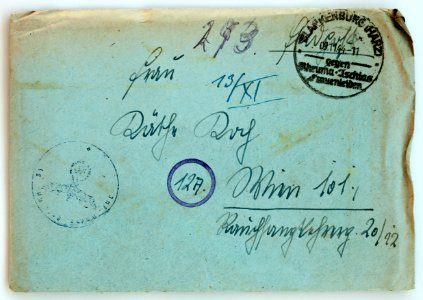 Feldpost von Hans 1944-11-08 1