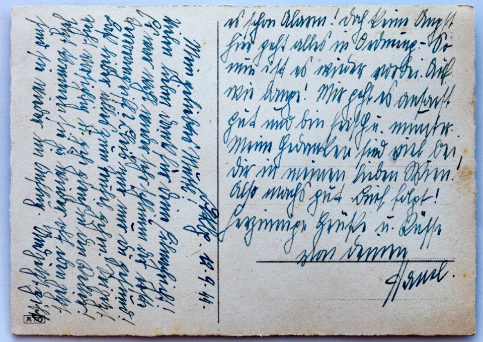 Feldpost von Hans 1944-09-12 3