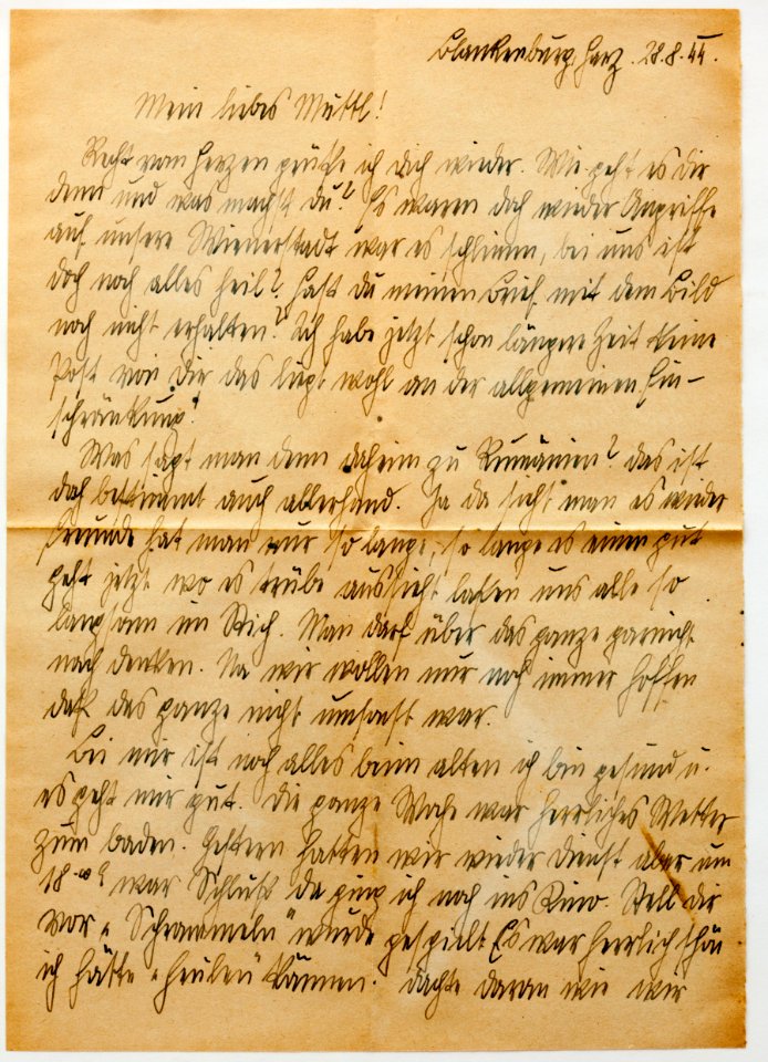 Feldpost von Hans 1944-08-28 3