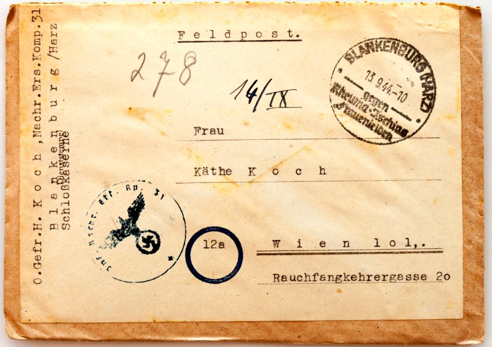 Feldpost von Hans 1944-09-10 1