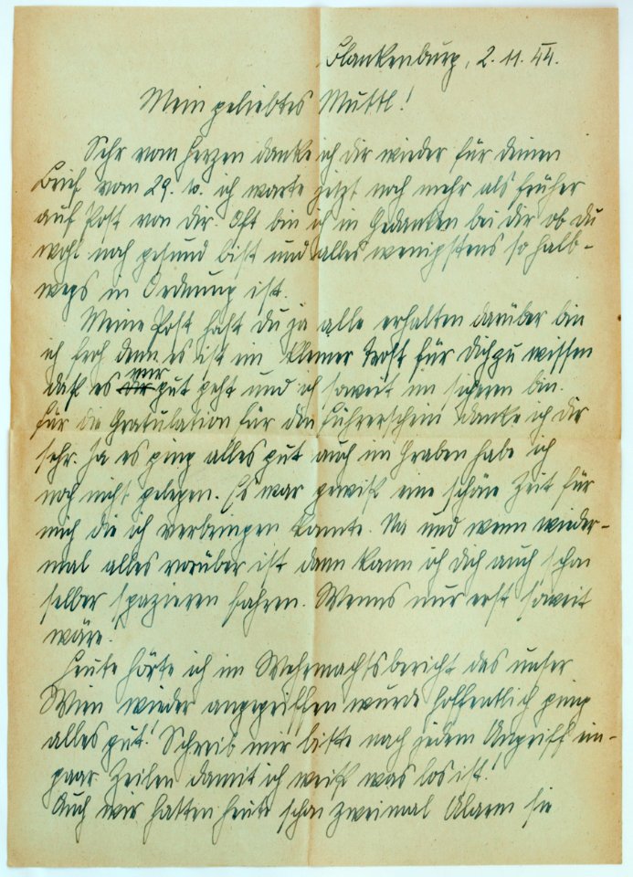 Feldpost von Hans 1944-11-02 3