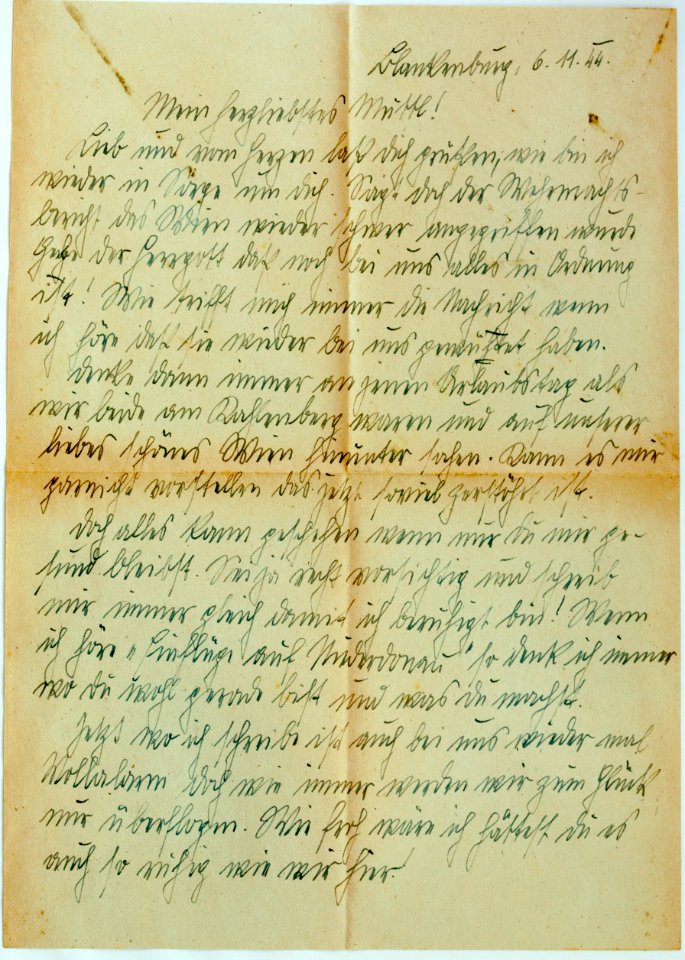 Feldpost von Hans 1944-11-06 3