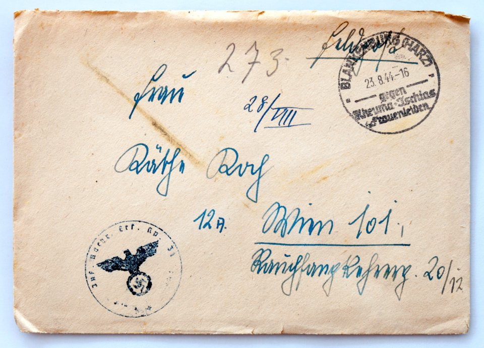 Feldpost von Hans 1944-08-23 1