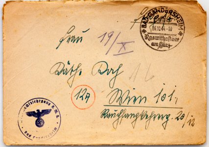 Feldpost von Hans 1944-10-15 1