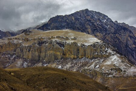 Climbing mountain landscape