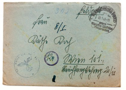 Feldpost von Hans 1945-01-04 1