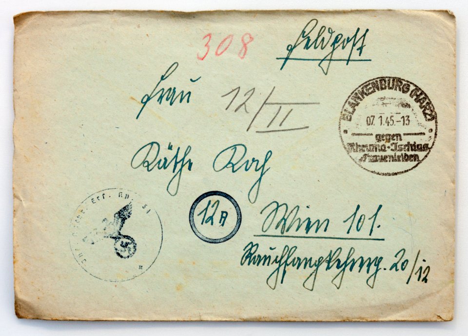 Feldpost von Hans 1945-01-06 1