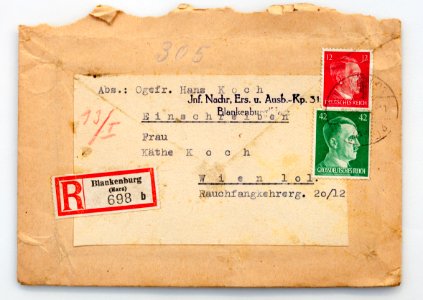 Feldpost von Hans 1945-01-08 1