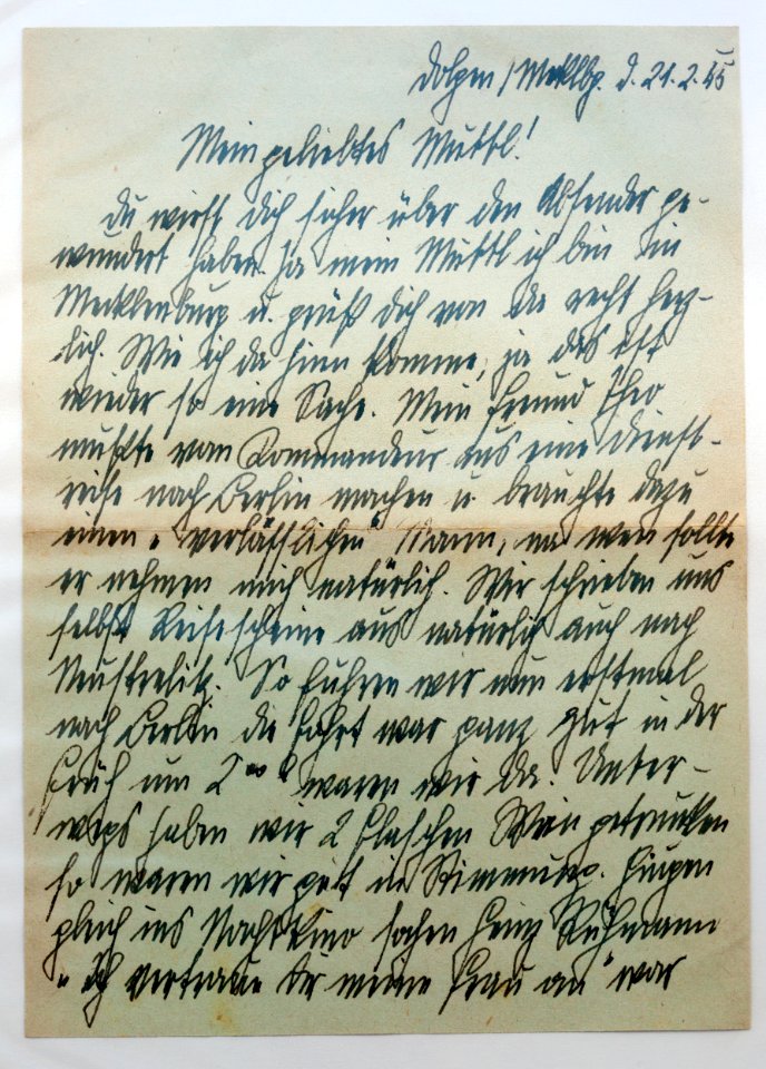 Feldpost von Hans 1945-02-21 3