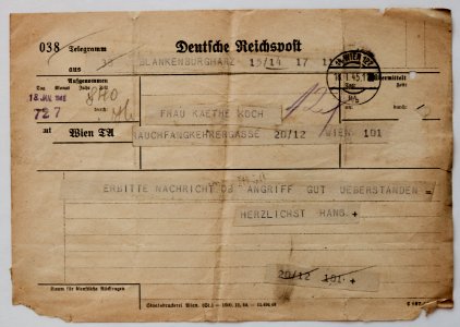Feldpost von Hans 1945-01-18 1