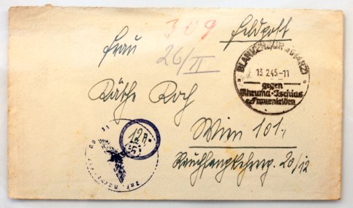 Feldpost von Hans 1945-02-12 1
